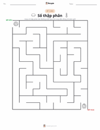 Xem trước tài liệu in sẵn Số thập phân