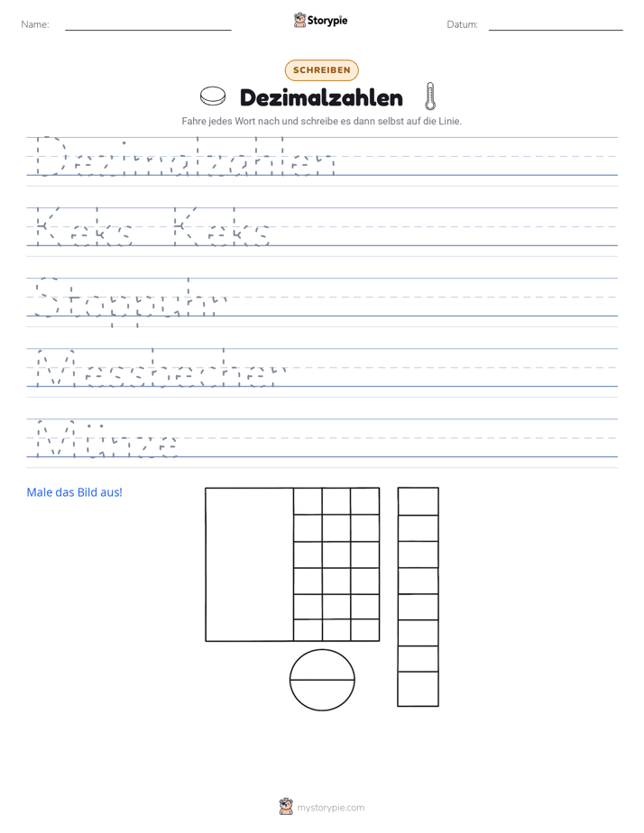 Schreibübung