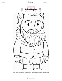 John Napier afdrukbare werkblad voorbeeld