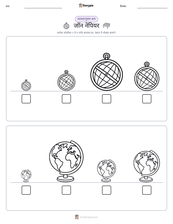 आकार क्रम