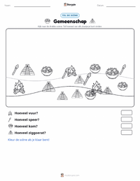 Gemeenschap afdrukbare werkblad voorbeeld