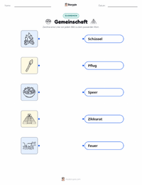 Gemeinschaft druckbare Arbeitsblatt Vorschau