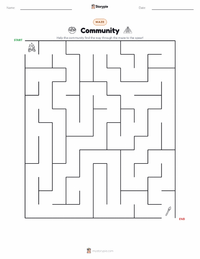 Community printable worksheet preview