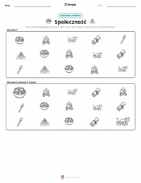 Podgląd drukowalnego arkusza ćwiczeń Społeczność