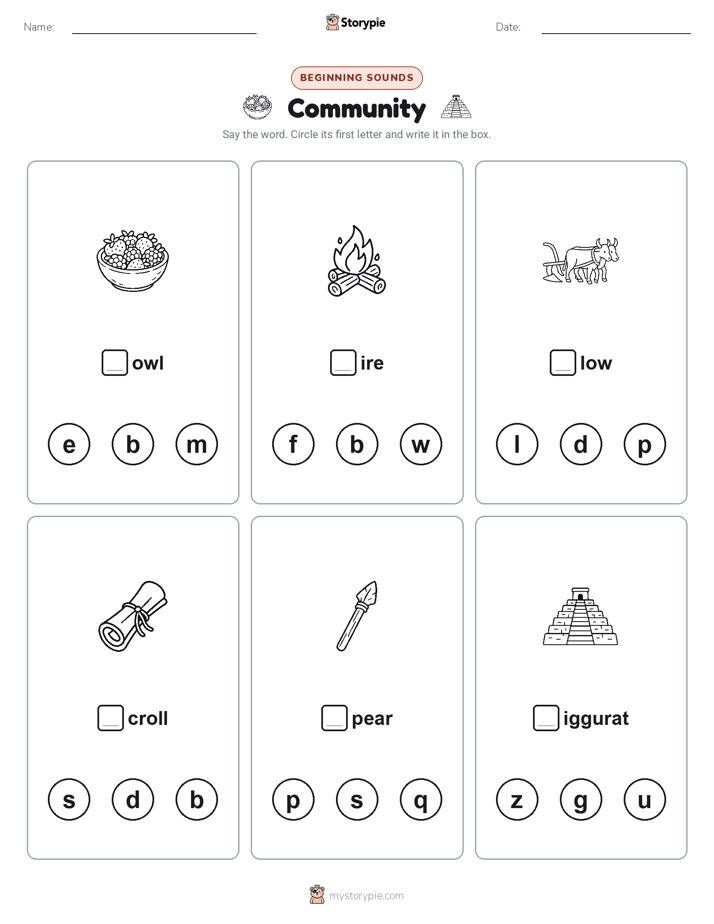Beginning Sounds