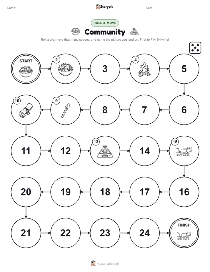 Roll & Move Game
