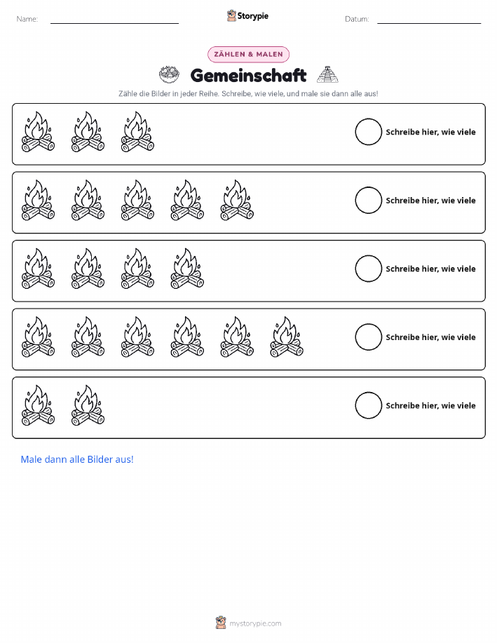 Zählen & Ausmalen