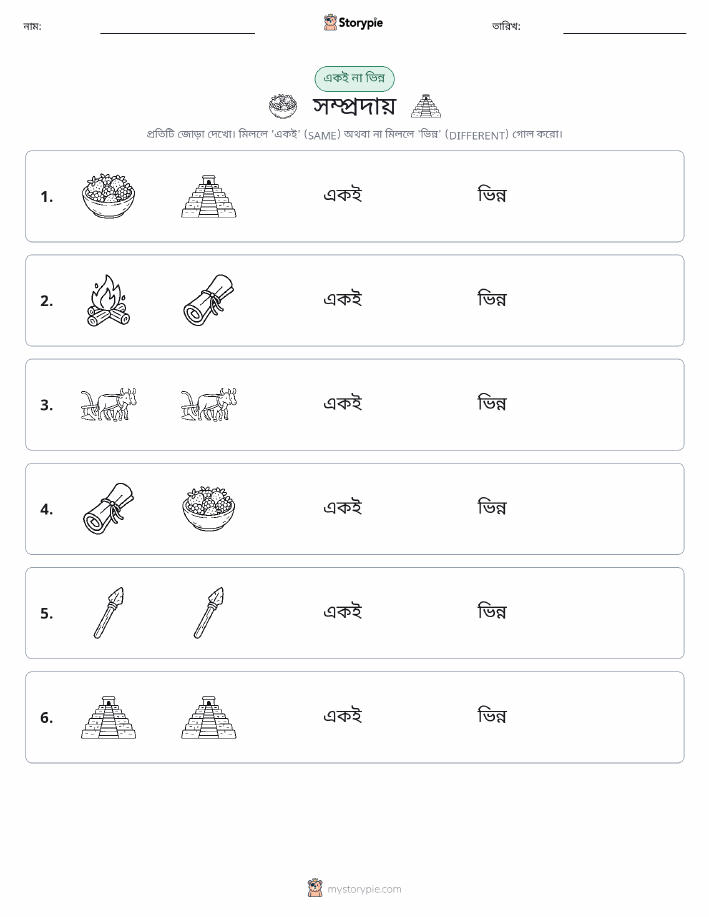 একই বা ভিন্ন