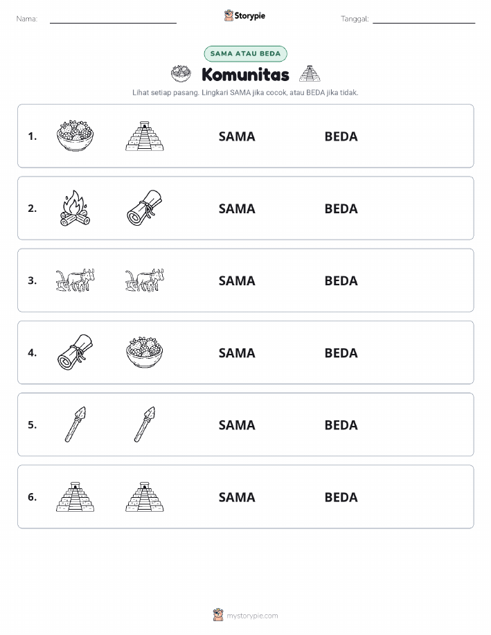 Sama atau Berbeda
