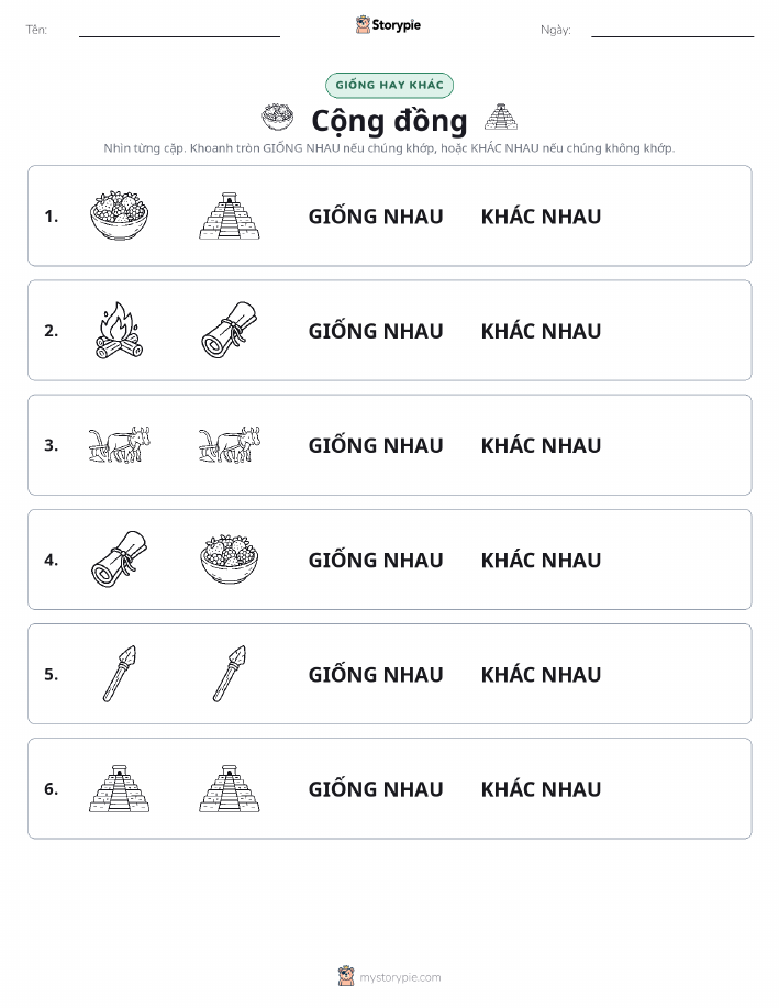 Giống Hay Khác