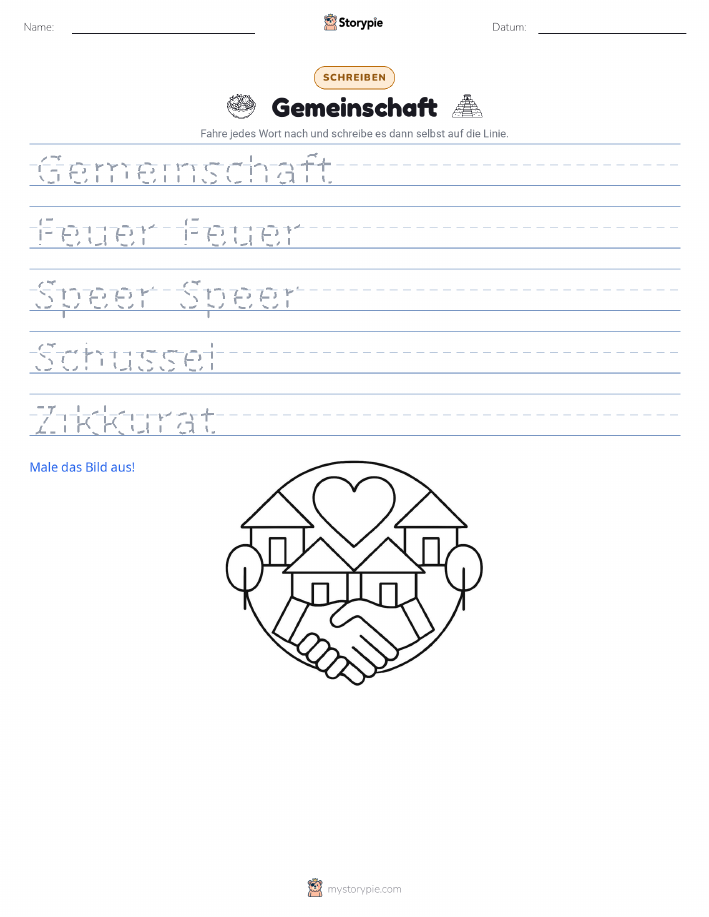 Schreibübung