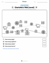 Charlotte’s Web (novel) printable worksheet preview