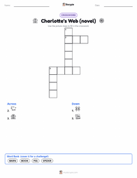 Charlotte’s Web (novel) printable worksheet preview