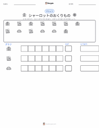 シャーロットのおくりもの (小説) の印刷可能ワークシートプレビュー