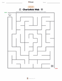 Charlotte's Web (roman) afdrukbare werkblad voorbeeld