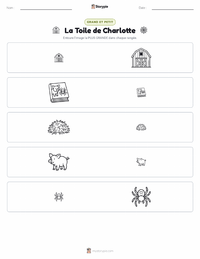 Aperçu de la feuille de travail imprimable La Toile de Charlotte (roman)