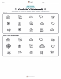 Charlotte’s Web (novel) printable worksheet preview