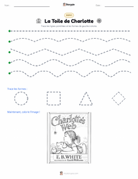 Aperçu de la feuille de travail imprimable La Toile de Charlotte (roman)