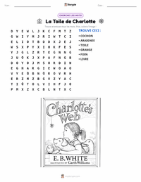 Aperçu de la feuille de travail imprimable La Toile de Charlotte (roman)