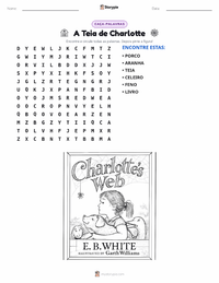 Prévia da folha de atividades imprimível A Teia de Charlotte (romance)