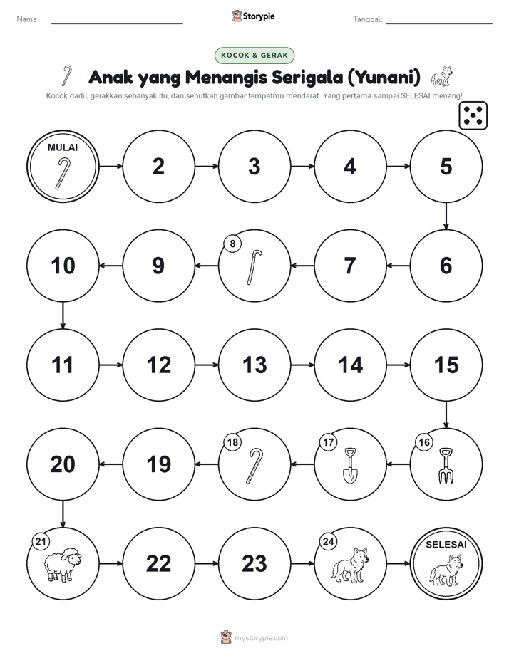 Permainan Gulung & Pindah