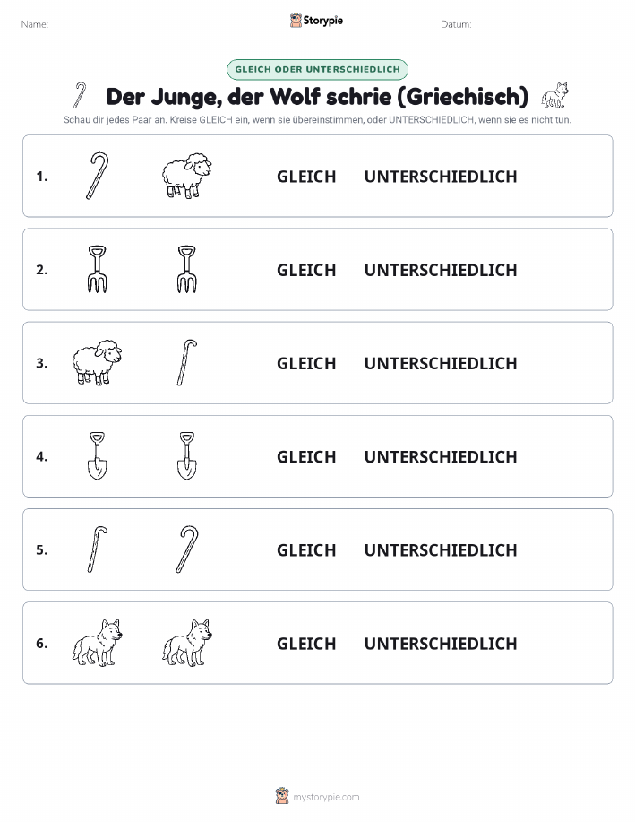 Gleich oder Anders