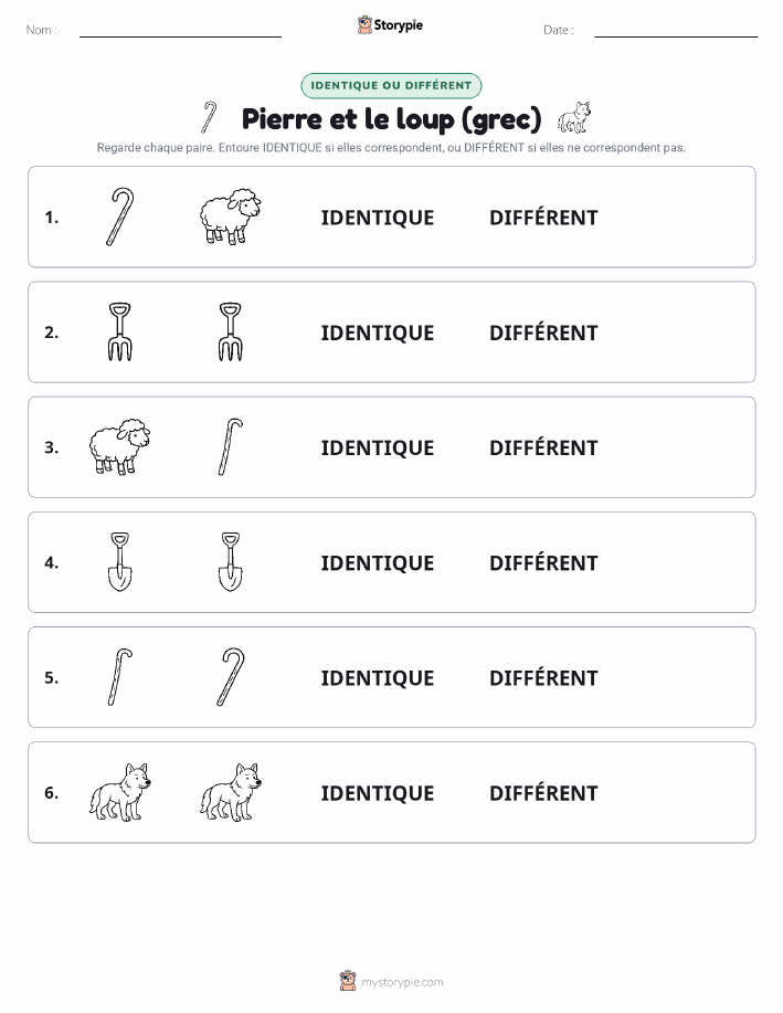 Identique ou Différent