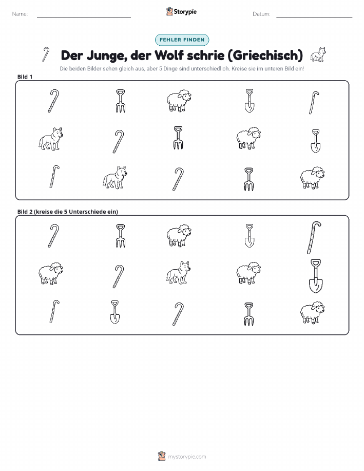 Finde den Unterschied