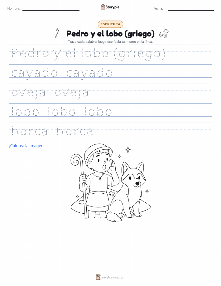 Práctica de Escritura