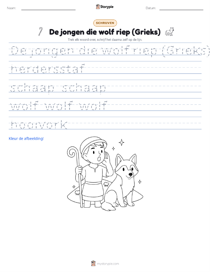 Schrijf Oefening