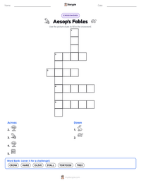 Aesop's Fables printable worksheet preview