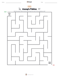 Aesop's Fables printable worksheet preview
