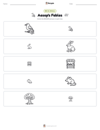 Aesop's Fables printable worksheet preview