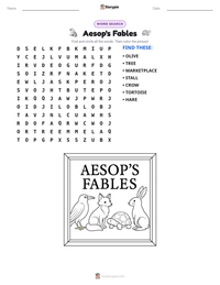 Aesop's Fables printable worksheet preview