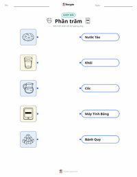 Tài liệu in sẵn Phần trăm cho trẻ em