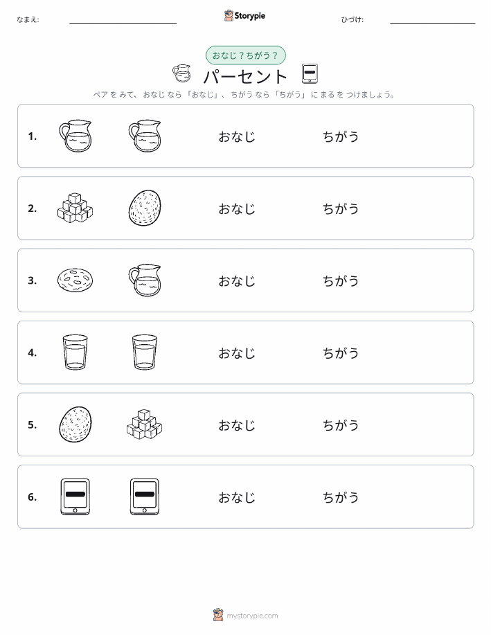 同じか違うか