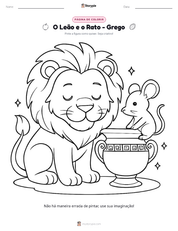Página para colorir