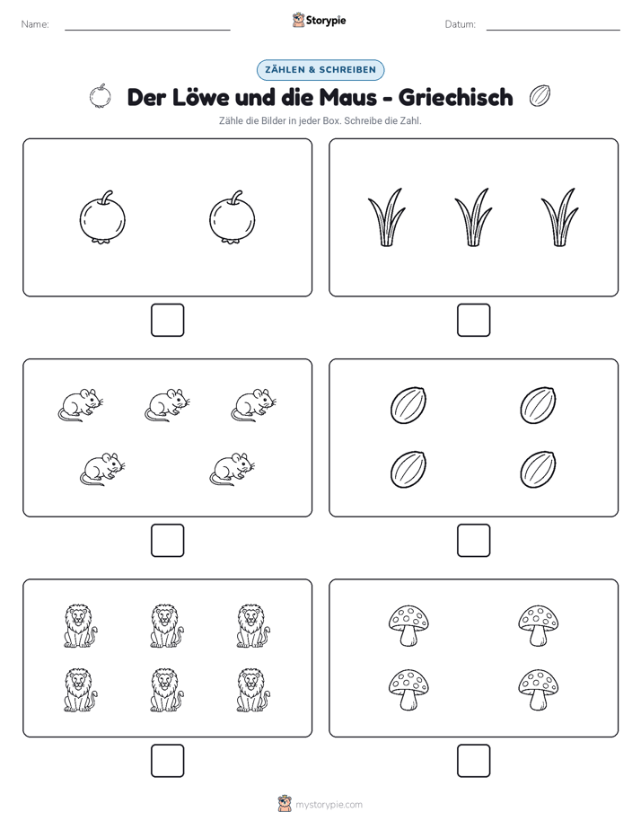 Zählen & Schreiben