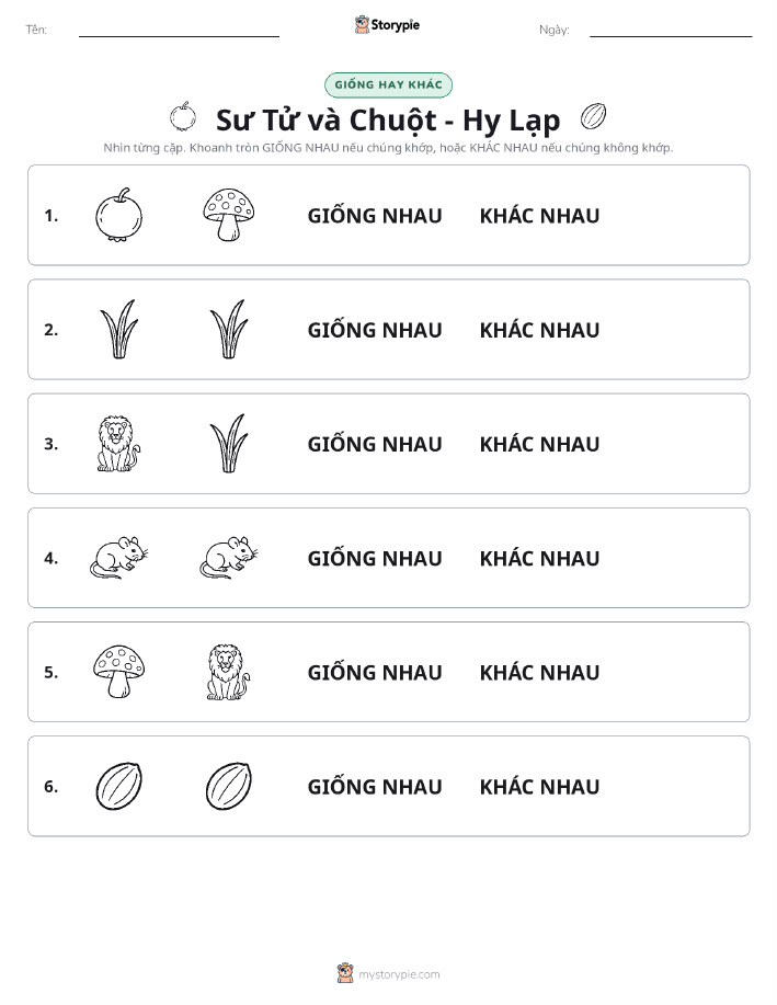 Giống Hay Khác