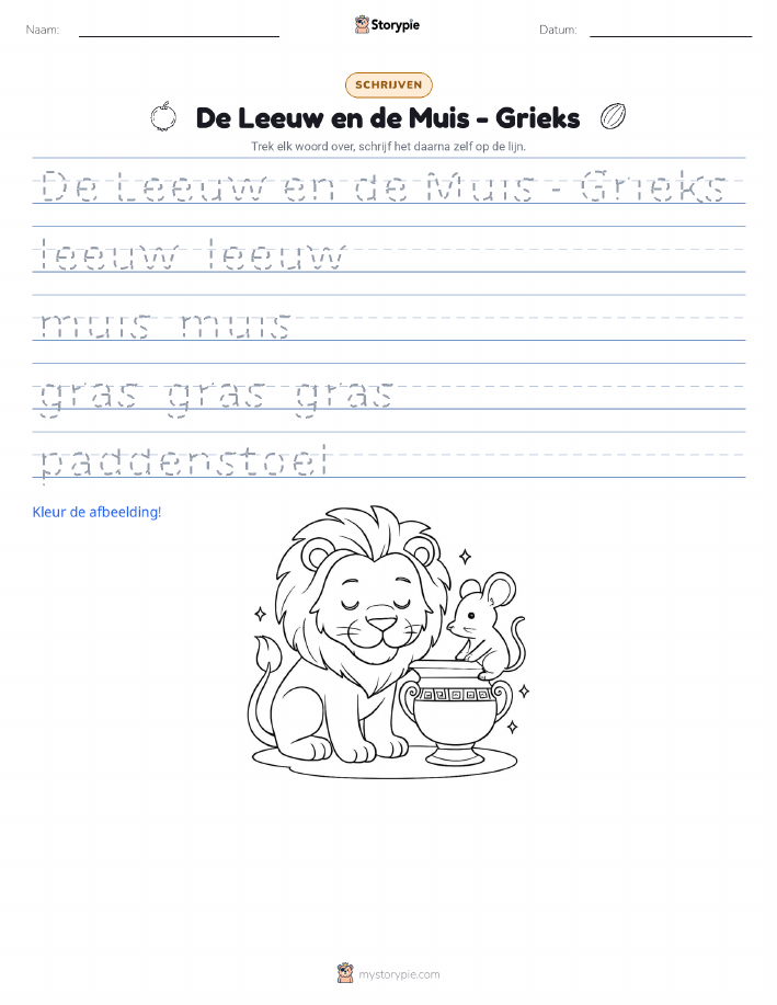 Schrijf Oefening