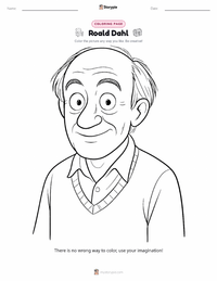 Roald Dahl printable worksheet preview