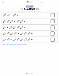 Roald Dahl printable worksheet preview