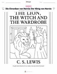 Der König von Narnia (Roman) druckbare Arbeitsblatt Vorschau