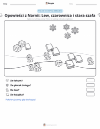 Podgląd drukowalnego arkusza ćwiczeń Lew, czarownica i stara szafa (powieść)