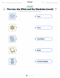 The Lion, the Witch and the Wardrobe (novel) printable worksheet preview