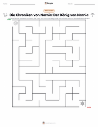 Der König von Narnia (Roman) druckbare Arbeitsblatt Vorschau