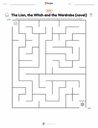 The Lion, the Witch and the Wardrobe (novel) printable worksheet preview