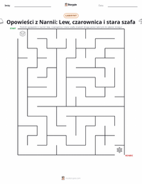 Podgląd drukowalnego arkusza ćwiczeń Lew, czarownica i stara szafa (powieść)