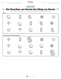 Der König von Narnia (Roman) druckbare Arbeitsblatt Vorschau