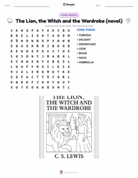 The Lion, the Witch and the Wardrobe (novel) printable worksheet preview